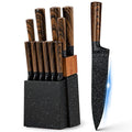 Professional 12-Piece Kitchen Knife Set with Wooden Block — Everything Kitchens
