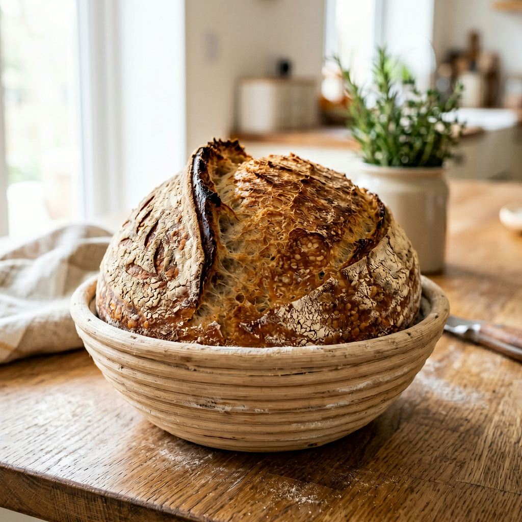 Sourdough Baker's Kit — Banneton, Lame & Dough Scraper — detail 3